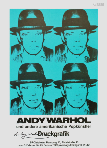 ANDY WARHOL - Joseph Beuys - Color offset lithograph