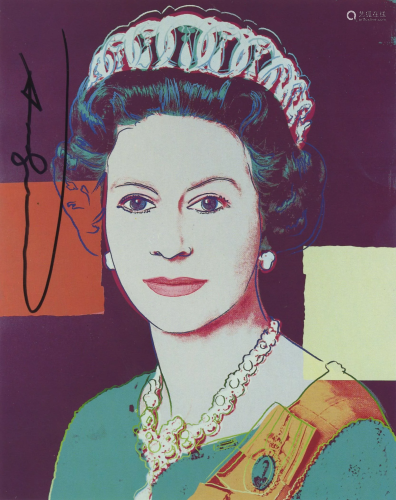 ANDY WARHOL - Queen Elizabeth II (#2) - Color offset