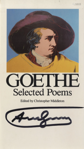 ANDY WARHOL - Goethe - Color offset lithograph