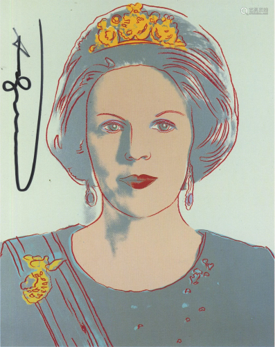 ANDY WARHOL - Queen Beatrix (#2) - Color offset