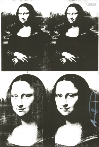 ANDY WARHOL - Mona Lisa - Original letterpress print