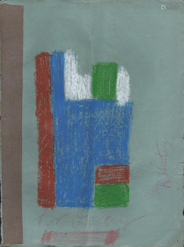 KURT SCHWITTERS - Modernist Komposition - Conte crayon