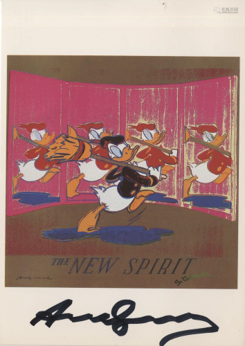 ANDY WARHOL - The New Spirit (Donald Duck) - Color