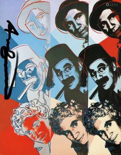 ANDY WARHOL - The Marx Brothers - Color offset