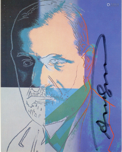 ANDY WARHOL - Sigmund Freud - Color offset lithograph