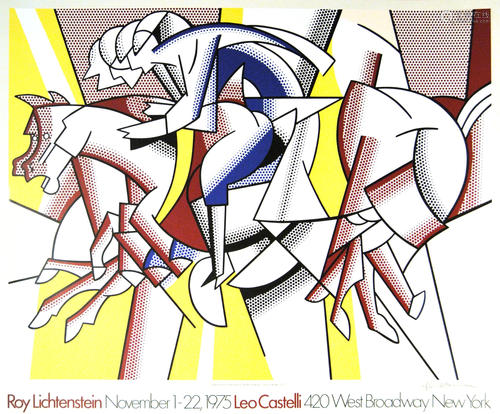 ROY LICHTENSTEIN - The Red Horseman - Color offset