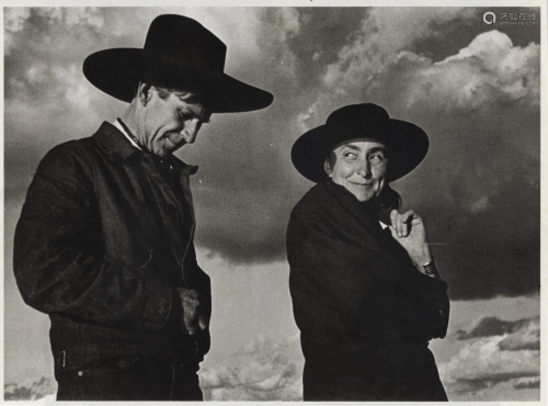 ANSEL ADAMS - Georgia O'Keeffe and Orville Cox, Canyon