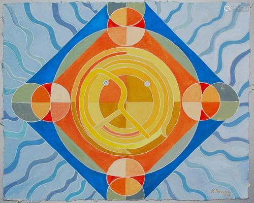 KARIMA MUYAES - Energy Mandala - Gouache on paper