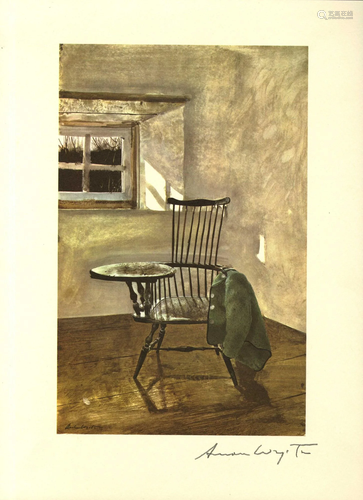 ANDREW WYETH - Early October - Color offset lithograph