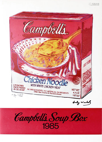 ANDY WARHOL - Campbell's Soup Box - Original color