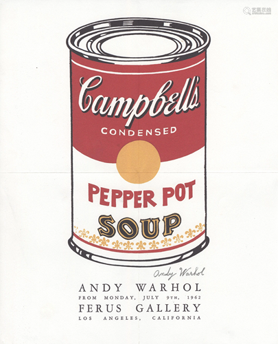 ANDY WARHOL - Campbell's Soup - Pepper Pot - Original