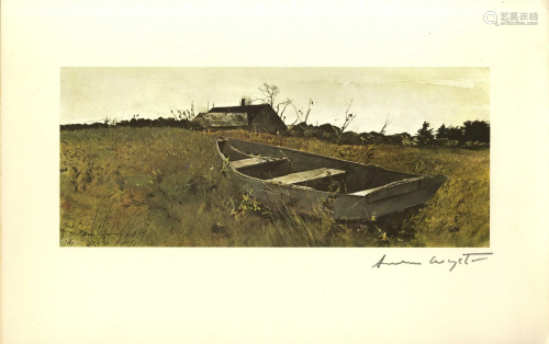 ANDREW WYETH - Teel's Island - Color offset lithograph
