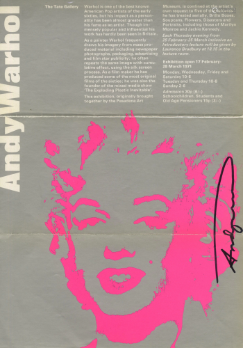 ANDY WARHOL - Pink Marilyn - Original color silkscreen