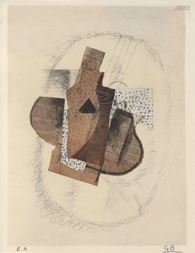 GEORGES BRAQUE - Composition - Original color collotype