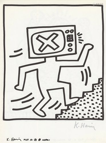 KEITH HARING - Naples Suite #10 - Lithograph