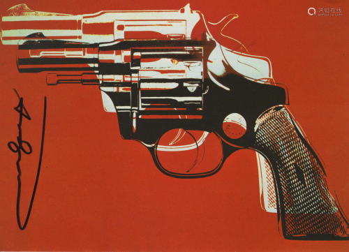 ANDY WARHOL - Guns #05 - Color offset lithograph