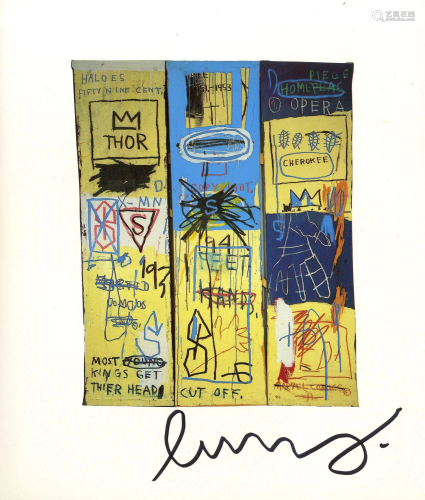 JEAN-MICHEL BASQUIAT - Charles the First - Color offset