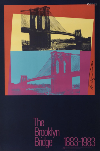 ANDY WARHOL - The Brooklyn Bridge #1 - Original color