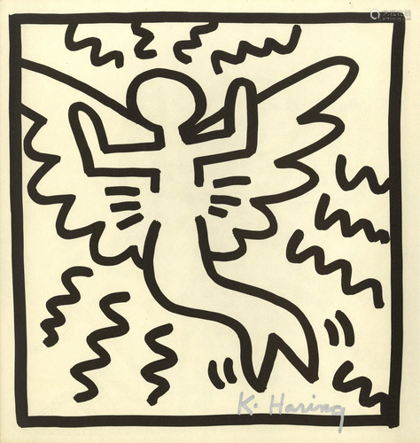 KEITH HARING - Butterfly - Lithograph