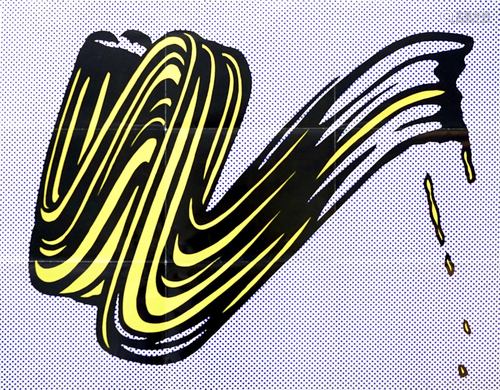 ROY LICHTENSTEIN - Brushstroke - Original color offset