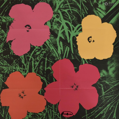 ANDY WARHOL - Flowers - Color lithograph