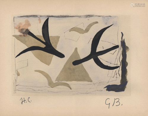 GEORGES BRAQUE - Oiseaux - Original hand-colored