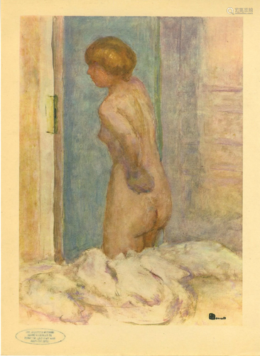 PIERRE BONNARD - Nu - Original color collotype