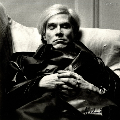 HELMUT NEWTON - Andy Warhol, Sleeping - Original