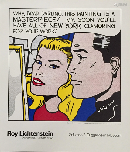 ROY LICHTENSTEIN - Masterpiece - Color silkscreen