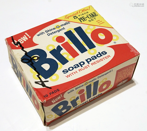 ANDY WARHOL - Brillo Pads Box - Color inks on stiff