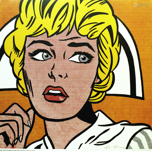 ROY LICHTENSTEIN - Nurse - Color offset lithograph