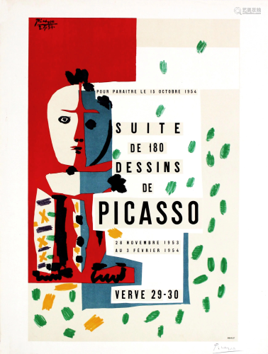 PABLO PICASSO - Suite de 180 dessins de Picasso - Color