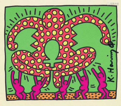 KEITH HARING - Fertility Suite #4 - Original offset