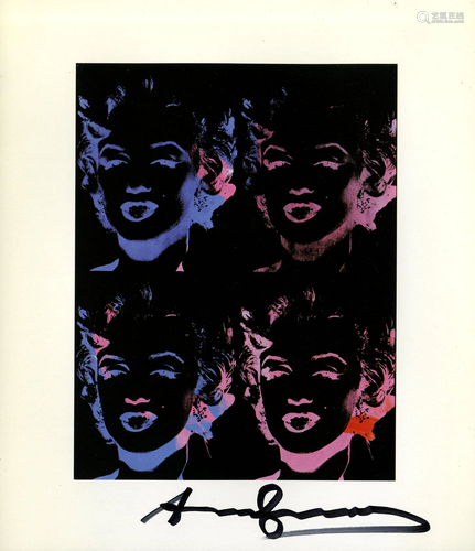 ANDY WARHOL - Four Multicolored Marilyns #1 - Color