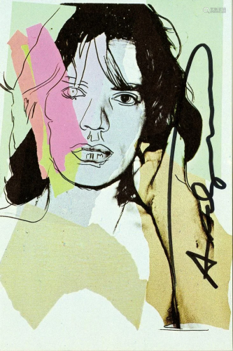 ANDY WARHOL - Mick Jagger #05 (first edition) - Color