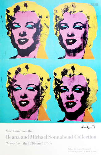 ANDY WARHOL - Four Marilyns - Color offset lithograph