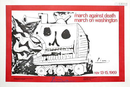 PABLO PICASSO - March against Death - March on