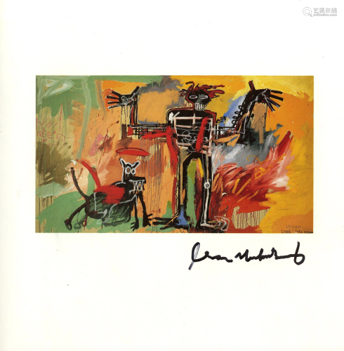 JEAN-MICHEL BASQUIAT - Boy and Dog in a Johnnypump -