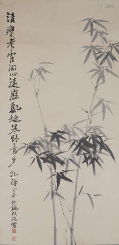 Ink bamboo,Chinese Painting by Zheng Xie