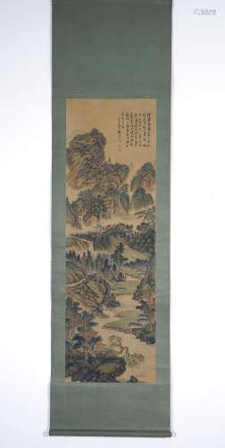 Chinese Landscape Painting by Kun Can