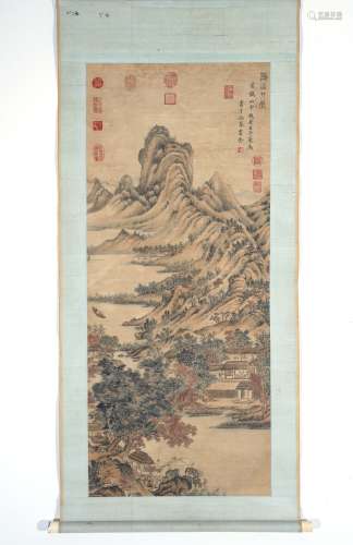 Chinese Landscape Painting by Wang Meng