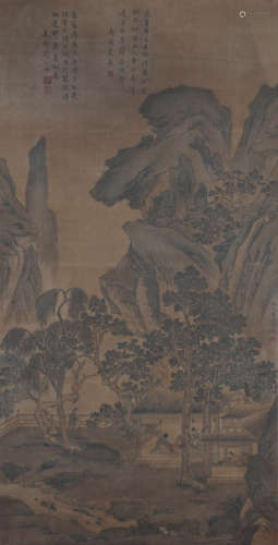 Chinese Landscape Painting by Qiu Ying