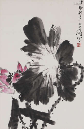 Chinese Flower Painting by Wang Xuetao