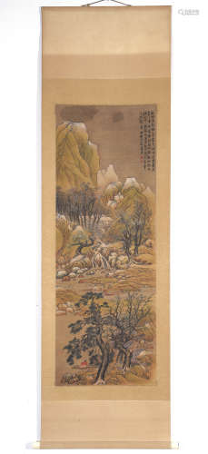 Chinese Landscape Painting by Lan Ying