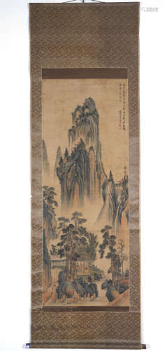 Chinese Landscape Painting by Shangguan Zhou