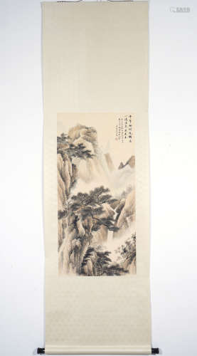 Chinese Landscape Painting by Wu Mengou