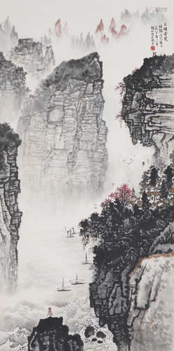 Chinese Landscape Painting by Qian Songyan