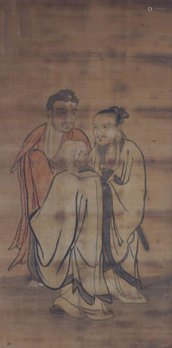 Chinese Figure Painting by Wu Daozi