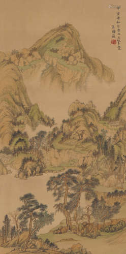 Chinese Landscape Painting by Wang Shimin