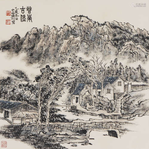 Chinese Landscape Painting by Zhang Ding